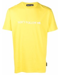 T-shirt à col rond imprimé jaune Nasaseasons