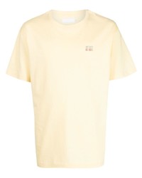 T-shirt à col rond imprimé jaune Off Duty