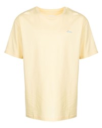 T-shirt à col rond imprimé jaune Off Duty