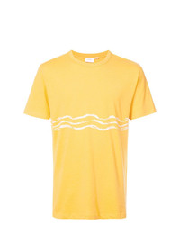T-shirt à col rond imprimé jaune Onia