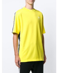 T-shirt à col rond imprimé jaune adidas