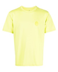 T-shirt à col rond imprimé jaune Ostrya