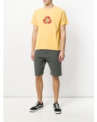 T-shirt à col rond imprimé jaune Adaptation