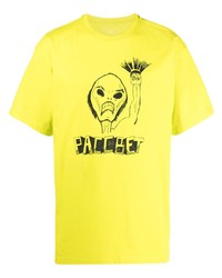 T-shirt à col rond imprimé jaune PACCBET