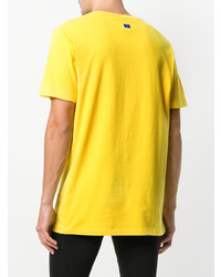 T-shirt à col rond imprimé jaune Études