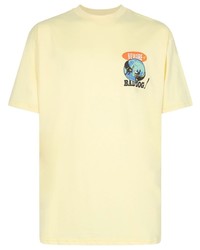 T-shirt à col rond imprimé jaune Pas de Mer