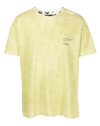 T-shirt à col rond imprimé jaune purple brand