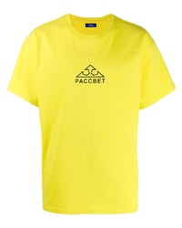 T-shirt à col rond imprimé jaune Rassvet