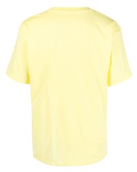 T-shirt à col rond imprimé jaune PACCBET