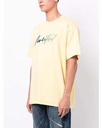 T-shirt à col rond imprimé jaune Izzue