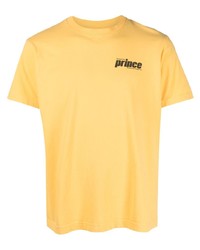 T-shirt à col rond imprimé jaune Sporty & Rich
