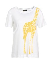 T-shirt à col rond imprimé jaune Stine Goya