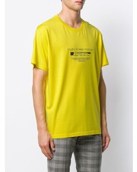 T-shirt à col rond imprimé jaune Givenchy