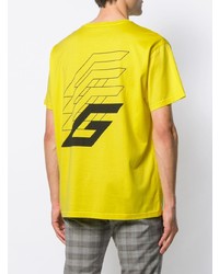 T-shirt à col rond imprimé jaune Givenchy