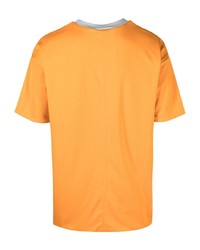 T-shirt à col rond imprimé jaune Nike