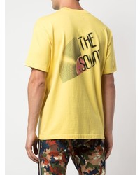 T-shirt à col rond imprimé jaune Just Don
