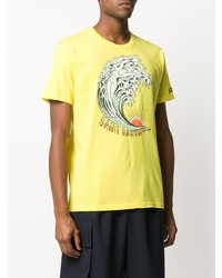 T-shirt à col rond imprimé jaune MC2 Saint Barth