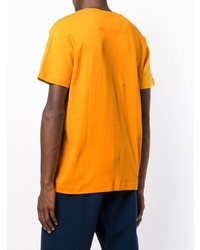 T-shirt à col rond imprimé jaune Puma