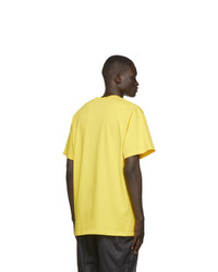 T-shirt à col rond imprimé jaune Nike