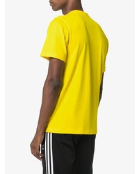 T-shirt à col rond imprimé jaune Y-3