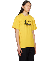 T-shirt à col rond imprimé jaune Noah