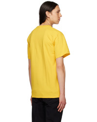 T-shirt à col rond imprimé jaune Noah