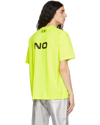 T-shirt à col rond imprimé jaune VTMNTS