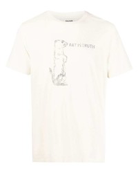 T-shirt à col rond imprimé jaune Zadig & Voltaire
