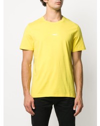 T-shirt à col rond imprimé jaune Zadig & Voltaire