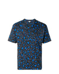 T-shirt à col rond imprimé léopard gris foncé Kenzo