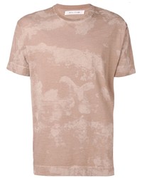 T-shirt à col rond imprimé marron clair 1017 Alyx 9Sm