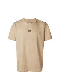 T-shirt à col rond imprimé marron clair A-Cold-Wall*