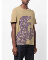 T-shirt à col rond imprimé marron clair PS Paul Smith