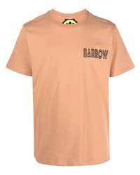 T-shirt à col rond imprimé marron clair BARROW