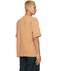 T-shirt à col rond imprimé marron clair Jacquemus