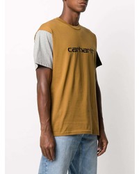 T-shirt à col rond imprimé marron clair Carhartt WIP