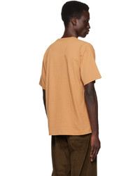 T-shirt à col rond imprimé marron clair Gentle Fullness