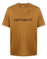 T-shirt à col rond imprimé marron clair Carhartt WIP