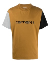 T-shirt à col rond imprimé marron clair Carhartt WIP
