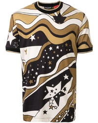 T-shirt à col rond imprimé marron clair Dolce & Gabbana