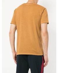 T-shirt à col rond imprimé marron clair The Upside