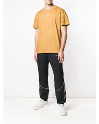 T-shirt à col rond imprimé marron clair A-Cold-Wall*