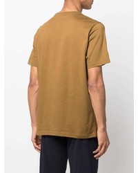 T-shirt à col rond imprimé marron clair PS Paul Smith