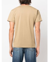 T-shirt à col rond imprimé marron clair Ralph Lauren RRL