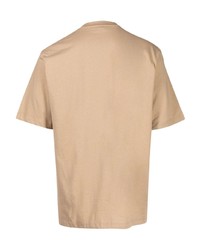 T-shirt à col rond imprimé marron clair Michael Kors