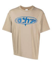 T-shirt à col rond imprimé marron clair Nike