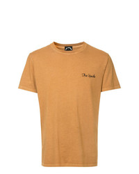 T-shirt à col rond imprimé marron clair The Upside