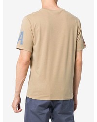 T-shirt à col rond imprimé marron clair JW Anderson