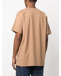 T-shirt à col rond imprimé marron clair CRENSHAW SKATE CLUB