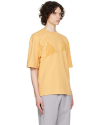 T-shirt à col rond imprimé marron clair Jacquemus
